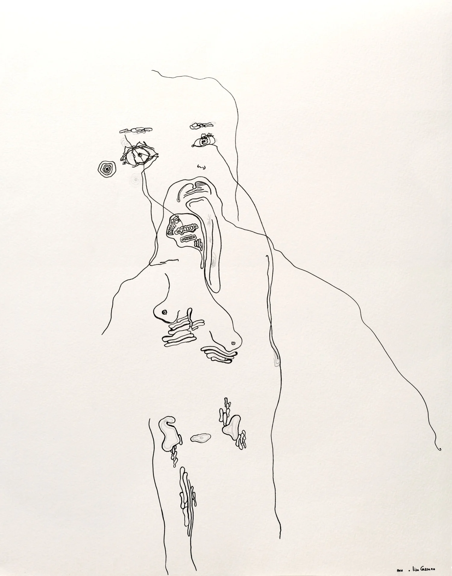 Corporeal Geography - Mu — encre de chine, 2024