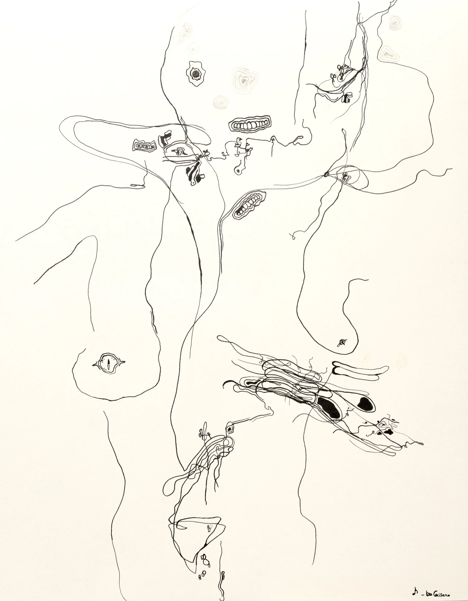 Corporeal Geography - Musique — encre de chine, 2024